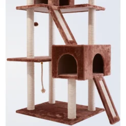 Frisco 72-in Large Base Faux Fur Cat Tree & Condo -PetPalace Picks 101809 PT4. AC SS1800 V1584452718