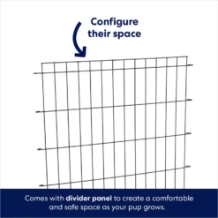 Frisco Heavy Duty Fold & Carry Double Door Collapsible Wire Dog Crate -PetPalace Picks 109789 PT4. AC SS1800 V1667228667