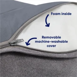 Frisco Plush Orthopedic Bolster Dog Bed W/Removable Cover -PetPalace Picks 129511 PT2. AC SS1800 V1700243664