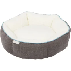 Frisco Sherpa Hexagon Bolster Cat & Dog Bed -PetPalace Picks 144813 PT2. AC SS1800 V1566404009