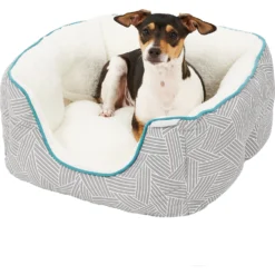 Frisco Square Deep Bolster Cat & Dog Bed -PetPalace Picks 144829 PT4. AC SS1800 V1578442895