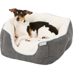 Frisco Square Deep Bolster Dog Bed -PetPalace Picks 144830 PT4. AC SS1800 V1578443219