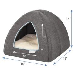 Frisco Igloo Covered Cat & Dog Bed -PetPalace Picks 144836 PT2. AC SS1800 V1647881252