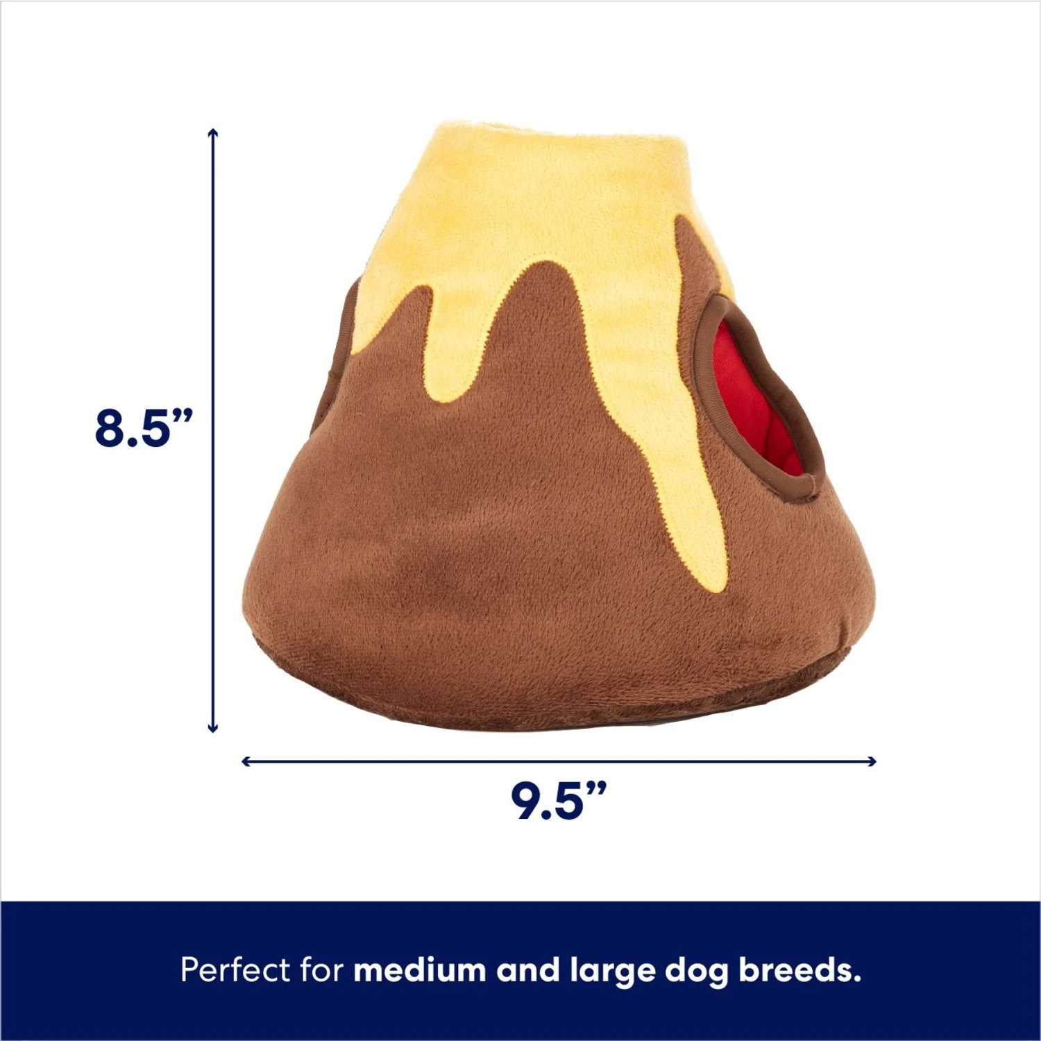 Frisco Volcano Hide & Seek Puzzle Plush Squeaky Dog Toy 2 Frisco Volcano Hide & Seek Puzzle Plush Squeaky Dog Toy - Image 2