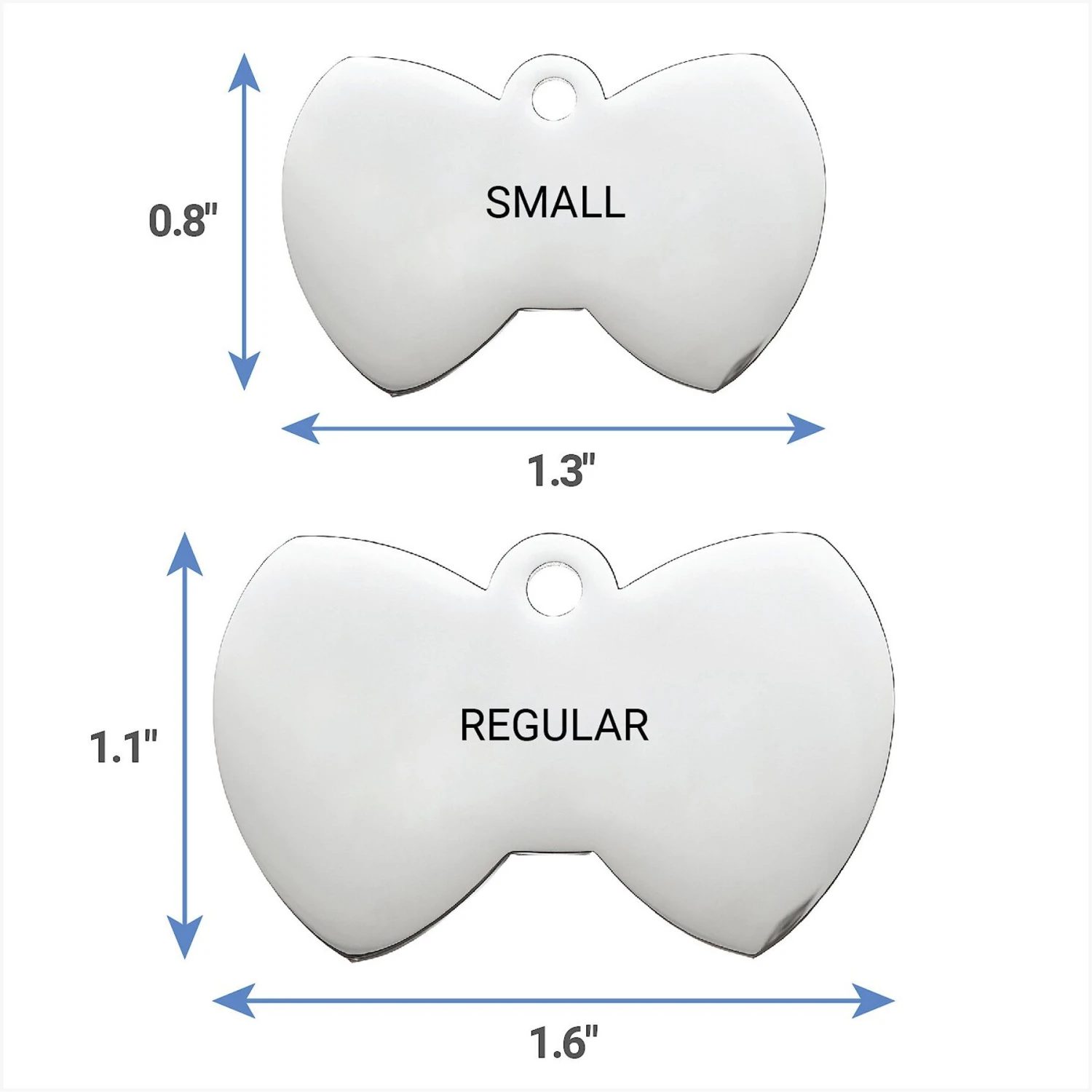 Frisco Stainless Steel Personalized Dog & Cat ID Tag, Bow Tie 7 Frisco Stainless Steel Personalized Dog & Cat ID Tag, Bow Tie - Image 7