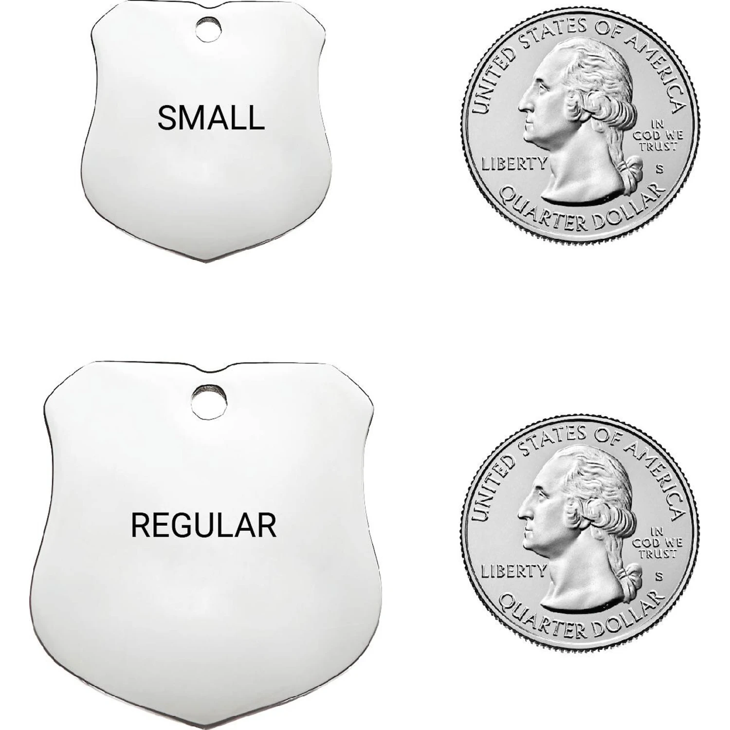 Frisco Stainless Steel Personalized Dog & Cat ID Tag, Badge 2 Frisco Stainless Steel Personalized Dog & Cat ID Tag, Badge - Image 2