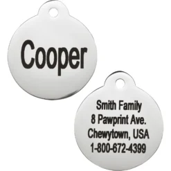 Frisco Personalized Dog & Cat Tag, Round