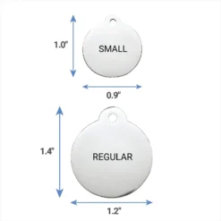 Frisco Personalized Dog & Cat Tag, Round -PetPalace Picks 153015 PT6. AC SS1800 V1541090222
