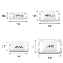 Frisco Stainless Steel Slide-On Personalized Dog & Cat Tag, Open Design -PetPalace Picks 153050 PT5. AC SS1800 V1644016281