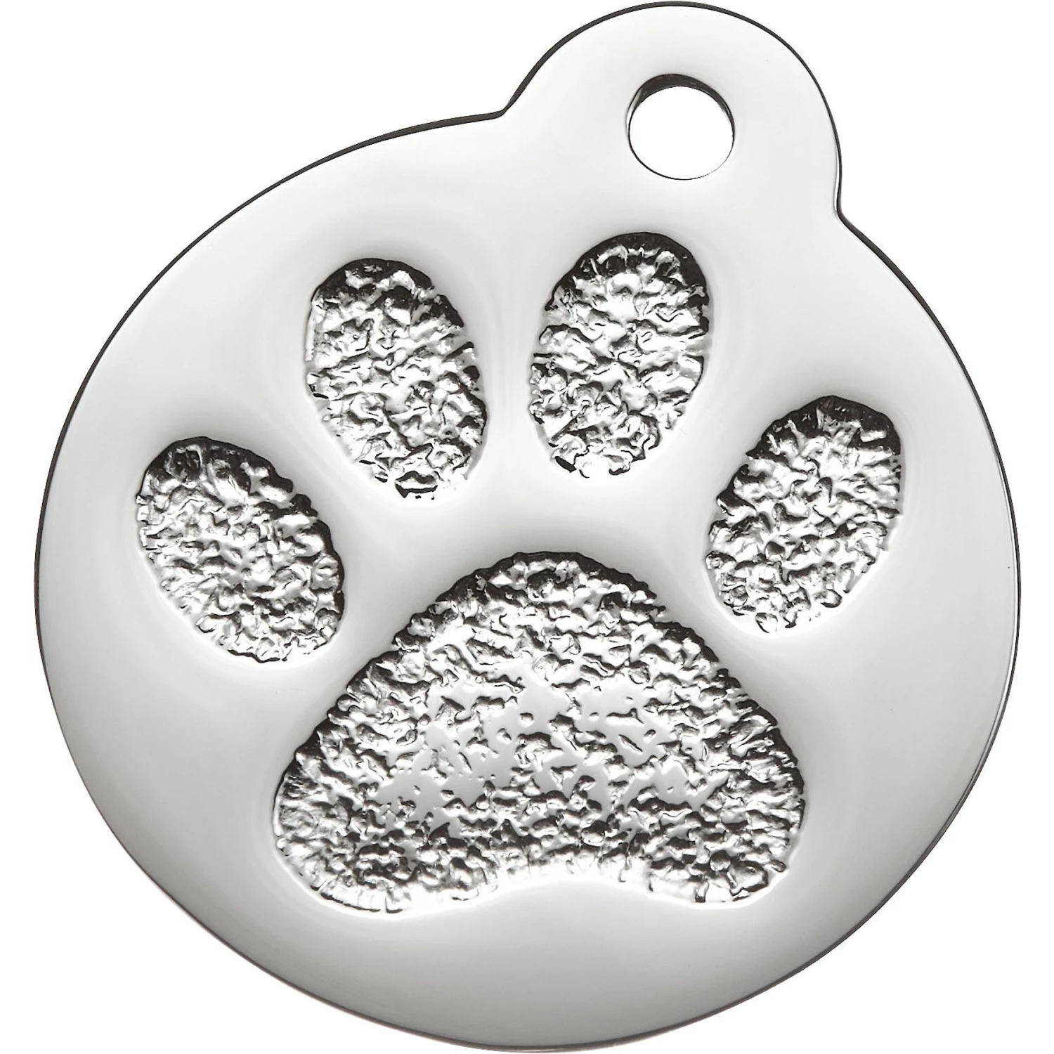 Frisco Stainless Steel Personalized Dog & Cat ID Tag, Paw Print 3 Frisco Stainless Steel Personalized Dog & Cat ID Tag, Paw Print - Image 3