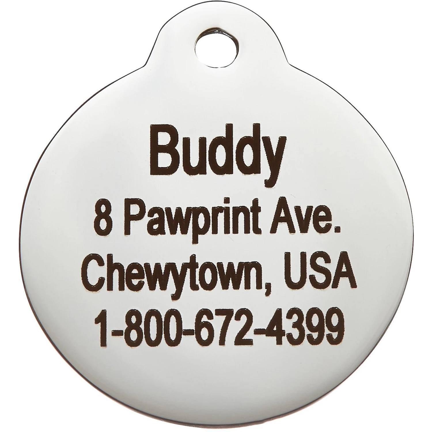 Frisco Stainless Steel Personalized Dog & Cat ID Tag, Paw Print 4 Frisco Stainless Steel Personalized Dog & Cat ID Tag, Paw Print - Image 4