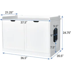 Frisco Decorative Bench Cat Litter Box Cover -PetPalace Picks 156788 PT3. AC SS1800 V1570480071