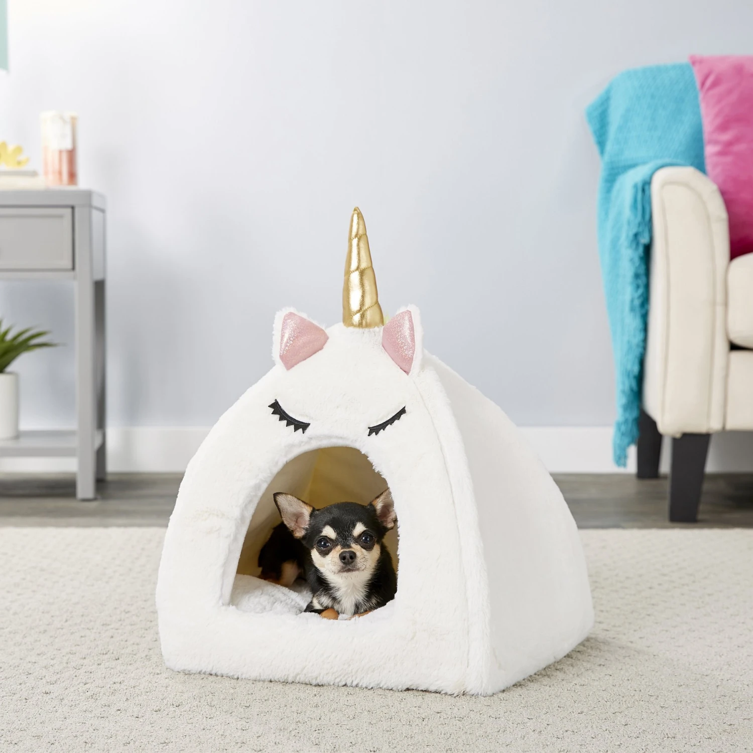 Frisco Novelty Unicorn Covered Cat & Dog Bed 1 Frisco Novelty Unicorn Covered Cat & Dog Bed