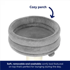 Frisco 24.8-in Heavy Duty Faux Fur Cat Tree -PetPalace Picks 169397 PT3. AC SS1800 V1667229720