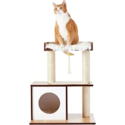 Frisco 28.5-in Modern Cat Tree & Condo -PetPalace Picks 177907 PT4. AC SS1800 V1584453118