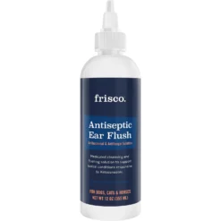 Frisco Anti-Bacterial And Anti-Fungal Ear Flush Cleaner For Cats & Dogs, 12-oz Bottle