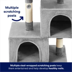 Frisco 33-in Faux Fur Cat Tree & Condo -PetPalace Picks 180389 PT2. AC SS1800 V1667227240