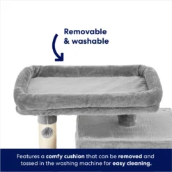 Frisco 33-in Faux Fur Cat Tree & Condo -PetPalace Picks 180389 PT3. AC SS1800 V1667227151