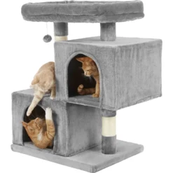 Frisco 33-in Faux Fur Cat Tree & Condo -PetPalace Picks 180389 PT4. AC SS1800 V1584453144