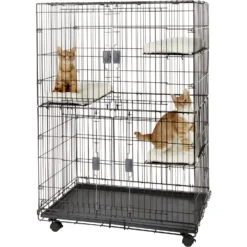 Frisco Collapsible Wire Cat Cage Playpen -PetPalace Picks 185867 PT2. AC SS1800 V1575993177