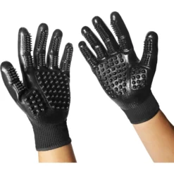 Frisco Dog & Cat Deshedding & Grooming Gloves, Black -PetPalace Picks 206843 PT7. AC SS1800 V1680186390