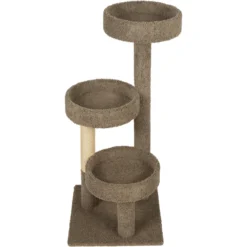 Frisco 50-in Real Carpet Wooden Cat Tree -PetPalace Picks 208930 PT4. AC SS1800 V1589221429