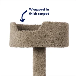 Frisco 65-in Real Carpet Wooden Cat Tree -PetPalace Picks 208934 PT2. AC SS1800 V1667229260