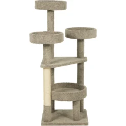 Frisco 65-in Real Carpet Scratch And Lounge Cat Tree -PetPalace Picks 208942 PT3. AC SS1800 V1589221511