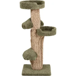 Frisco 49-in Tree-Shaped Real Carpet Wooden Cat Tree -PetPalace Picks 208944 PT2. AC SS1800 V1647632784