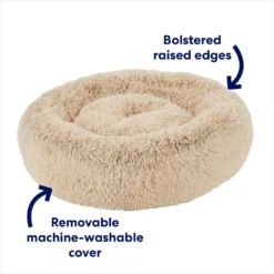 Frisco Eyelash Cat & Dog Bolster Bed -PetPalace Picks 210771 PT2. AC SS1800 V1671203004