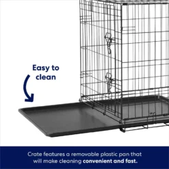 Frisco Heavy Duty Fold & Carry Double Door Collapsible Wire Dog Crate & Mat Kit -PetPalace Picks 212618 PT4. AC SS1800 V1667227171