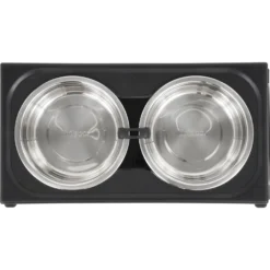 Frisco Stainless Steel Bowls With Adjustable Elevated Holder -PetPalace Picks 216015 PT3. AC SS1800 V1591020388