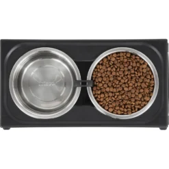Frisco Stainless Steel Bowls With Adjustable Elevated Holder -PetPalace Picks 216015 PT4. AC SS1800 V1591020390