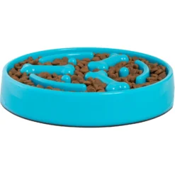 Frisco Bone Shaped Ridges Slow Feed Bowl -PetPalace Picks 216041 PT3. AC SS1800 V1591020674