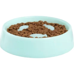 Frisco Fish Shaped Ridges Slow Feed Bowl -PetPalace Picks 216046 PT2. AC SS1800 V1591020701