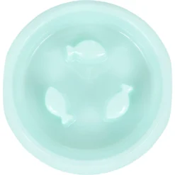 Frisco Fish Shaped Ridges Slow Feed Bowl -PetPalace Picks 216046 PT3. AC SS1800 V1591020707