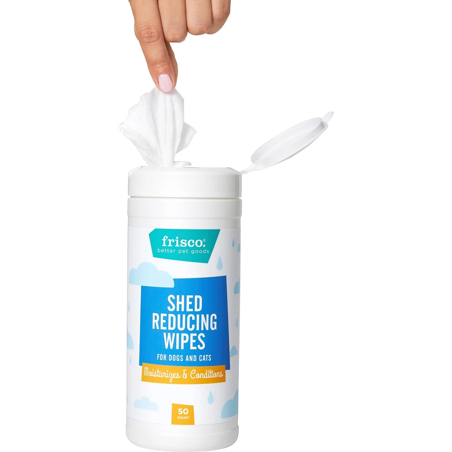 Frisco Shed Reducing Waterless Grooming Wipes For Dogs & Cats, 50 Count 4 Frisco Shed Reducing Waterless Grooming Wipes For Dogs & Cats, 50 Count - Image 4