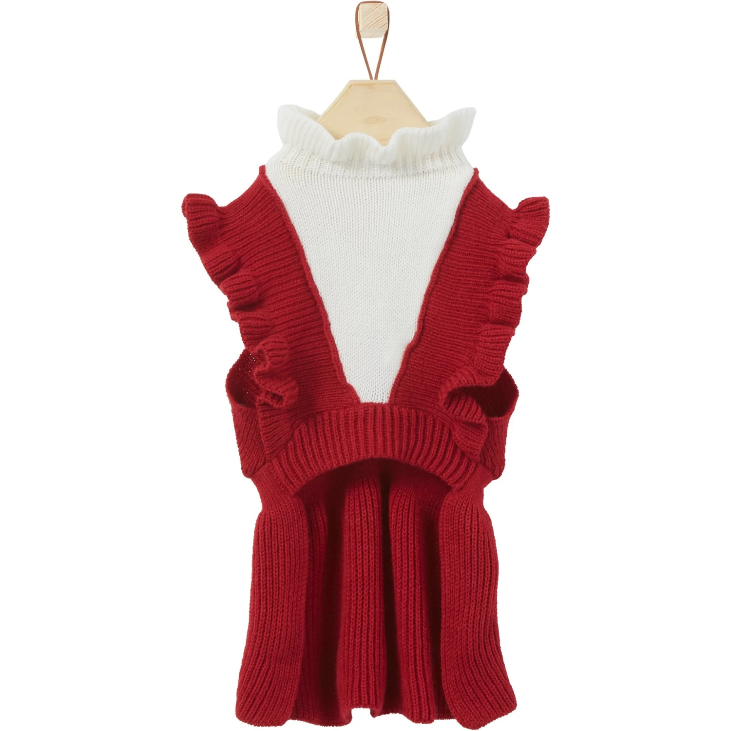 Frisco V Ruffle Dog & Cat Sweater Dress 5 Frisco V Ruffle Dog & Cat Sweater Dress - Image 5