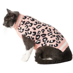 Frisco Leopard Print Dog & Cat Sweater -PetPalace Picks 223755 PT2. AC SS1800 V1599500522