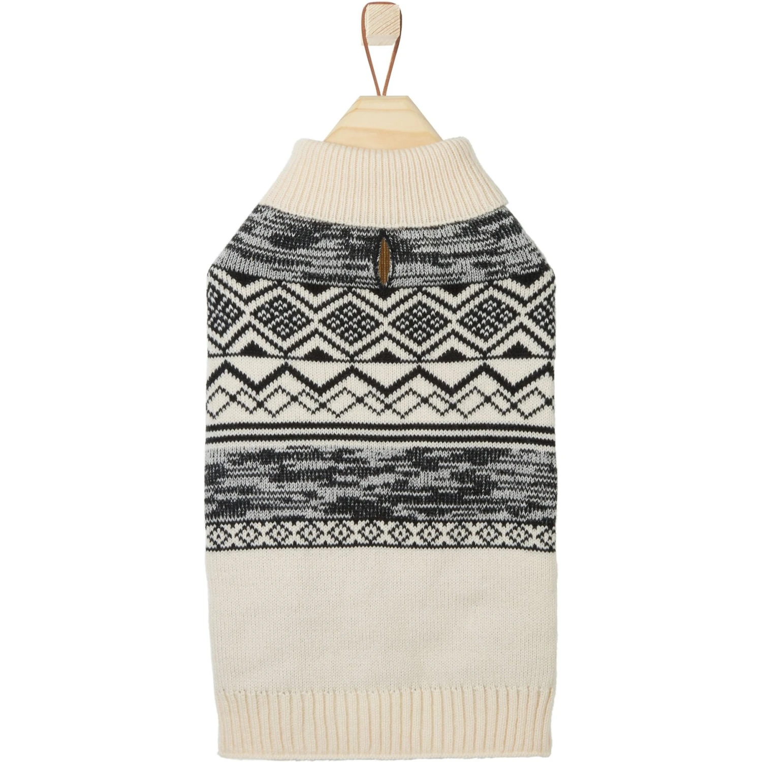 Frisco Black & Cream Turtleneck Sweater 4 Frisco Black & Cream Turtleneck Sweater - Image 4