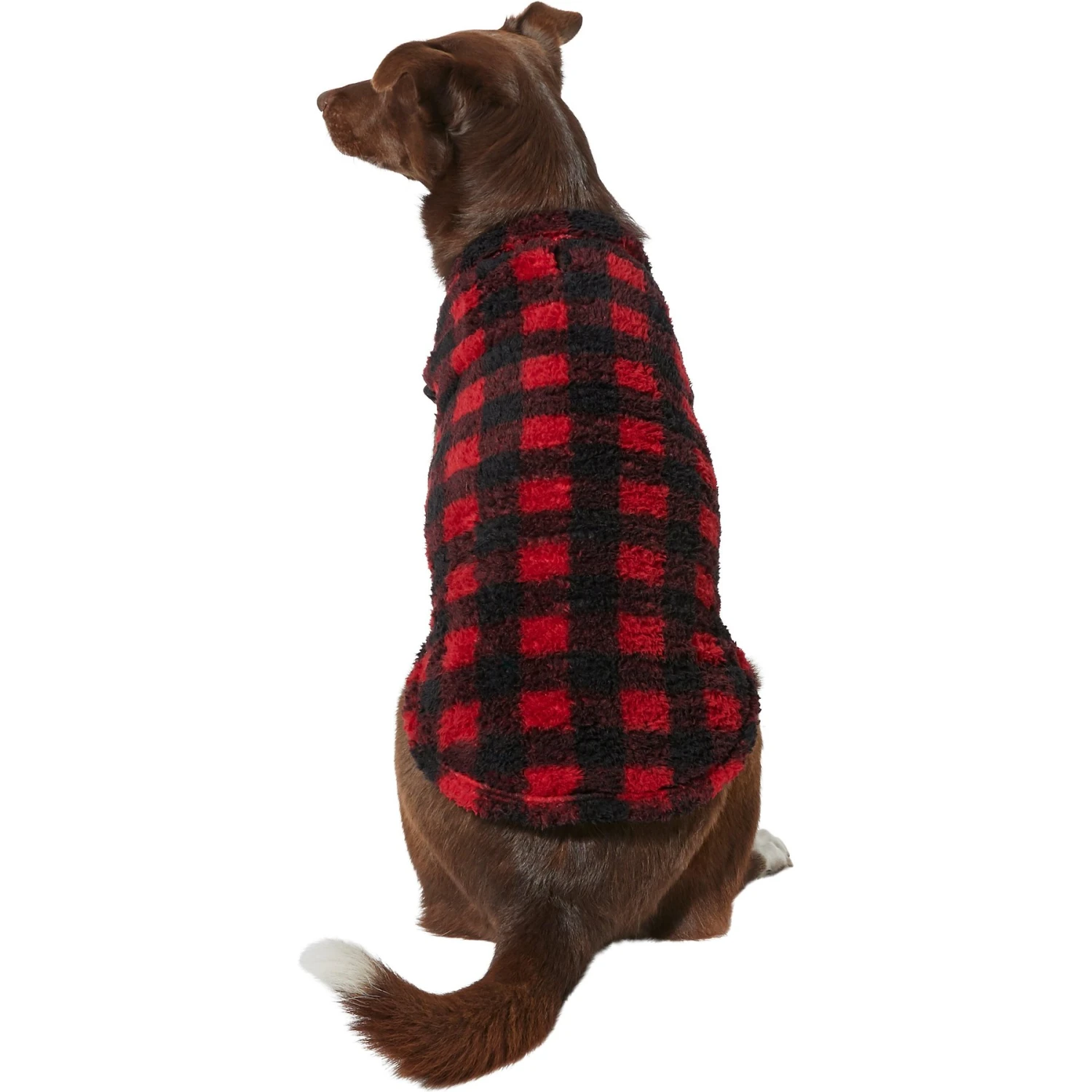 Frisco Ultra Lightweight Plaid Dog & Cat Fleece Vest 1 Frisco Ultra Lightweight Plaid Dog & Cat Fleece Vest