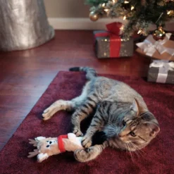 Frisco Holiday Reindeer Plush Kicker Cat Toy With Catnip -PetPalace Picks 228553 PT2. AC SS1800 V1602172632