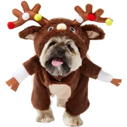 Frisco Front Walking Reindeer Dog & Cat Costume, 1 Count -PetPalace Picks 228790 PT2. AC SS1800 V1636731101