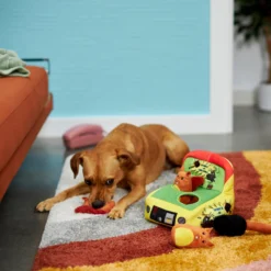 Frisco Retro Smack-a-Squirrel Hide & Seek Puzzle Plush Squeaky Dog Toy -PetPalace Picks 230313 PT3. AC SS1800 V1601947334