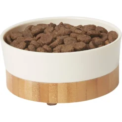 Frisco Melamine Dog & Cat Bowl With Bamboo Base -PetPalace Picks 232065 PT3. AC SS1800 V1608595365