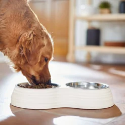 Frisco Stainless Steel Double Dog Bowls With Melamine Stand -PetPalace Picks 232092 PT7. AC SS1800 V1693015855