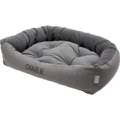 Frisco Rectangular Personalized Bolster Dog Bed W/Removable Cover -PetPalace Picks 234946 PT2. AC SS1800 V1600211767