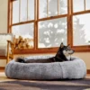 Frisco Plush Camel Back Donut Bolster Cat & Dog Bed