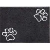 Frisco Microfiber Chenille Paw Print Doormat
