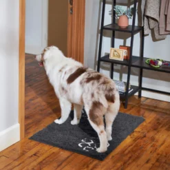 Frisco Microfiber Chenille Paw Print Doormat -PetPalace Picks 235886 PT6. AC SS1800 V1606833157